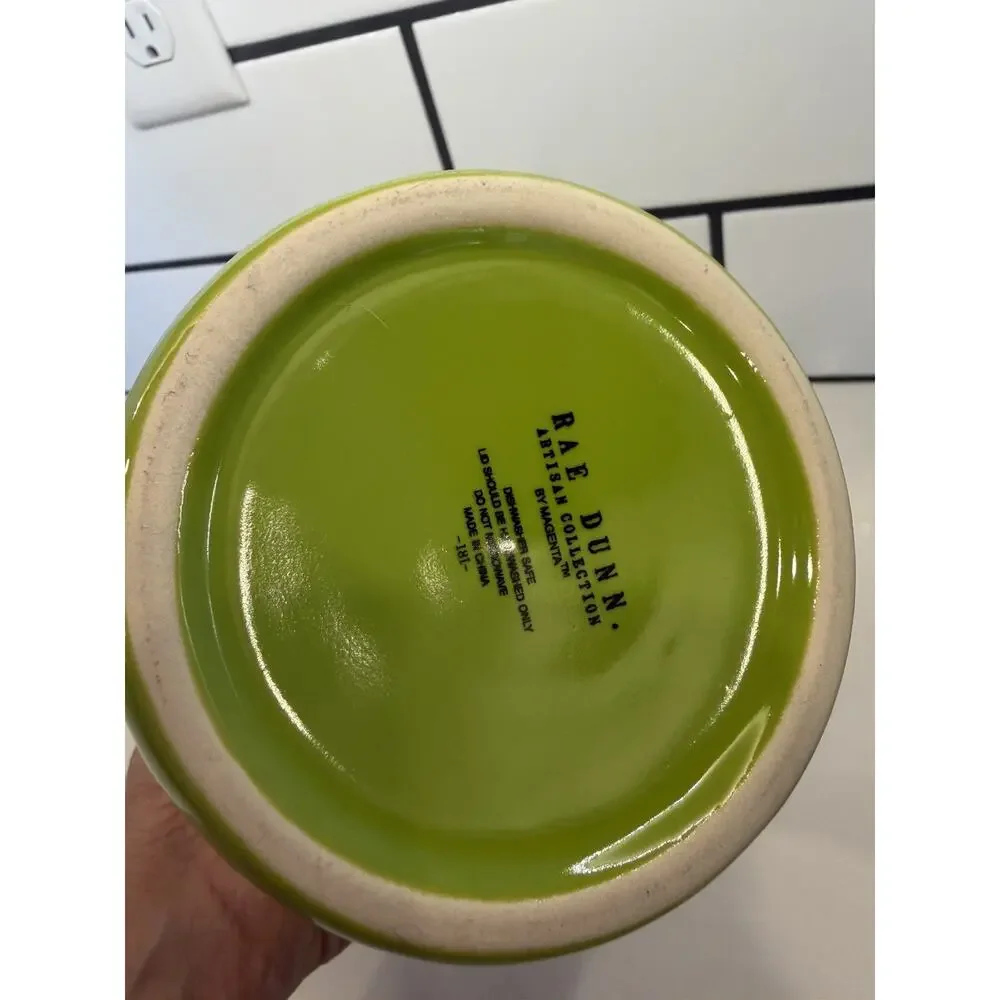Rae Dunn EEK! Green Halloween Baby Canister NEW!! 🦇🎃